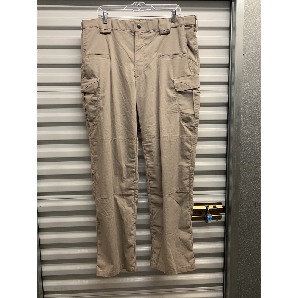 5.11 Tactical Men's Ripstop Work Pants Beige 38 x 33 Measured